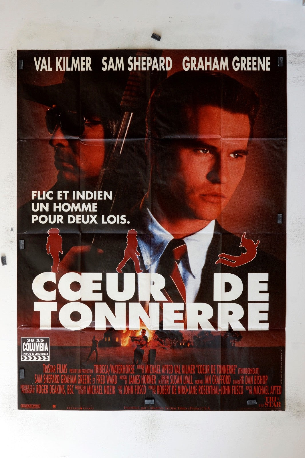 CŒUR DE TONNERRE VAL KILMER POSTER ORIGINAL 120x160 VAL KILMER