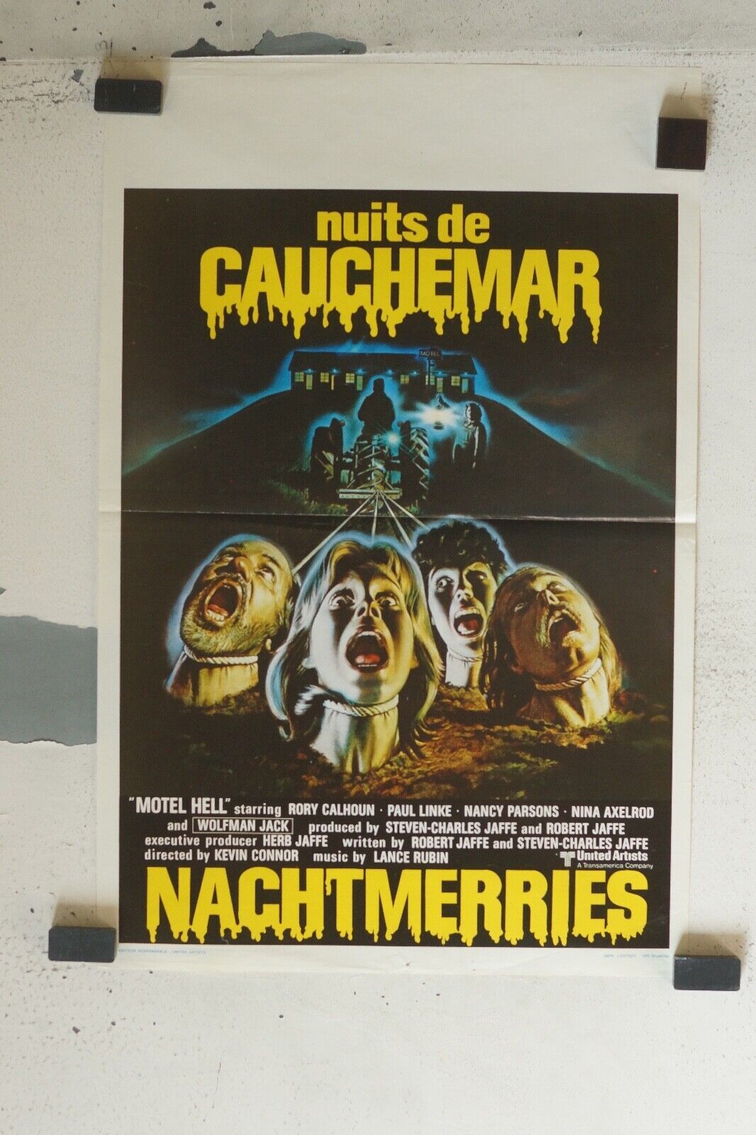 LA NUIT DE CAUCHEMAR MOVIE POSTER ORIGINAL (55X37) ROBERT JAFFE