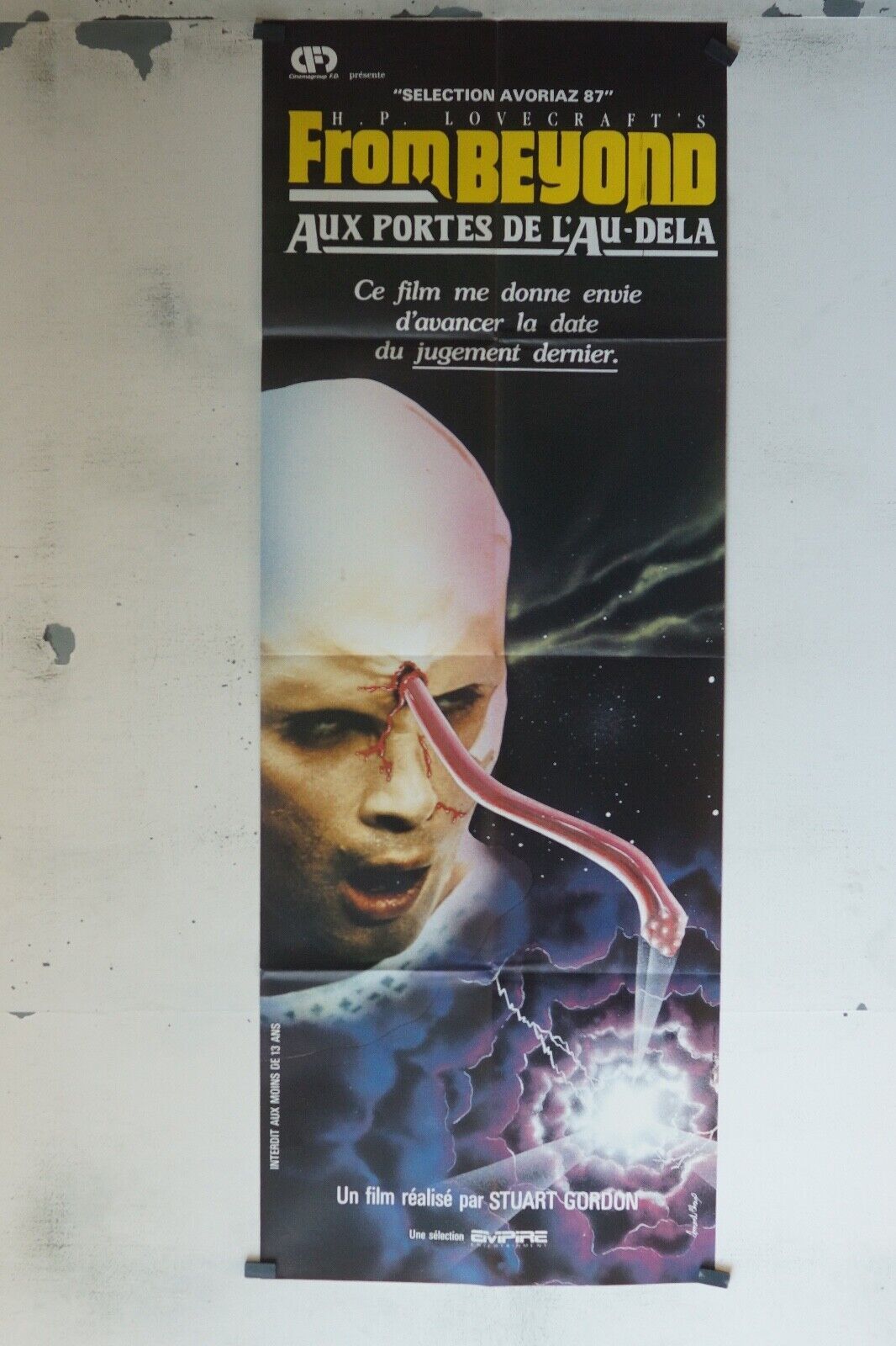 FROM BEYOUND, AUX PORTES DE L’AU-DELA (60x160) MOVIE POSTER ORIGINAL STUART GORD