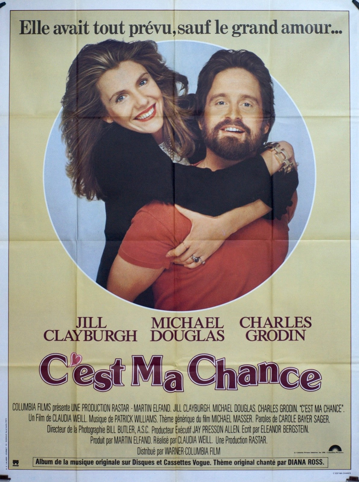 C’EST MA CHANCE  JILL CLAY BURGH MONDE POSTER ORIGINAL 120x160