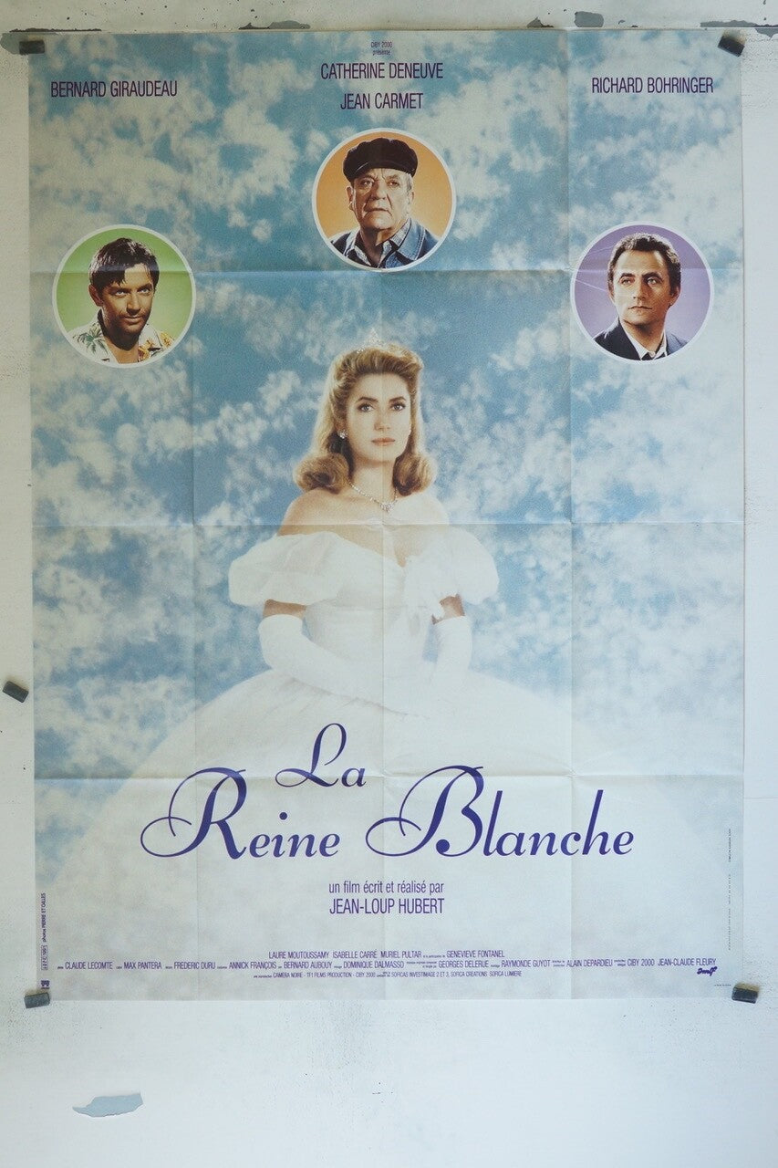 LA REINE BLANCHE MOVIE POSTER ORIGINAL 120x160 CATHERINE DENEUVE, JEAN CARMET