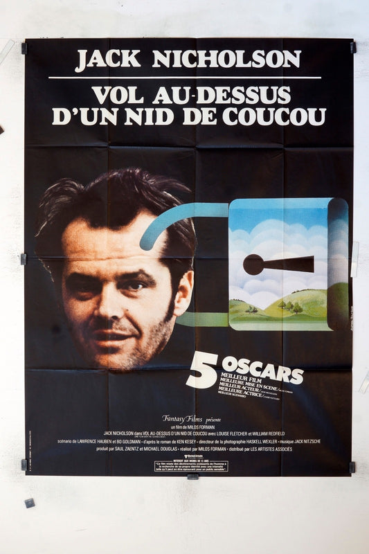 VOL AU DESSUS D’UN NID DE COUCOU JACK NICHOLSON MOVIE POSTER ORIGINAL 120x160