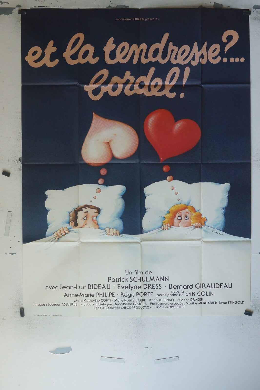 ET LA TENDRESSE ?...BORDEL ! MOVIE POSTER ORIGINAL 120x160 JEAN-LUC BIDEAU
