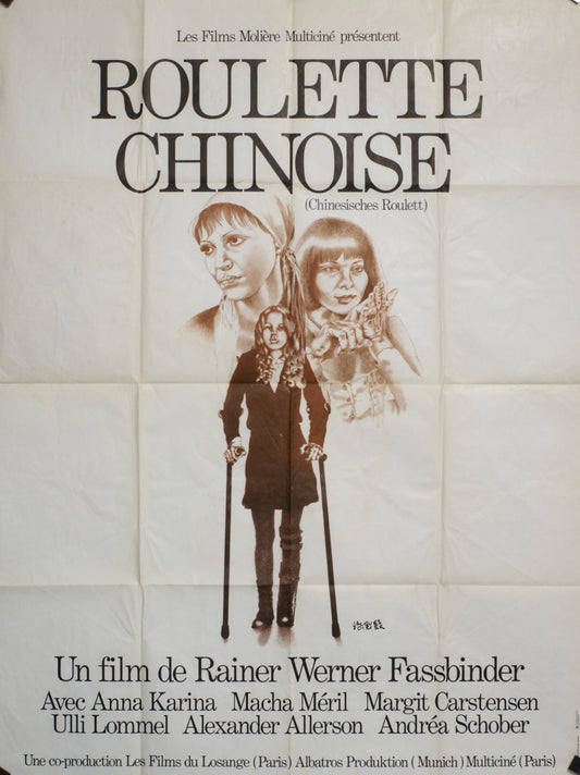 ROULETTE CHINOISE RAINER WERNER FASSBINDER MOVIE POSTER ORIGINAL 120x160