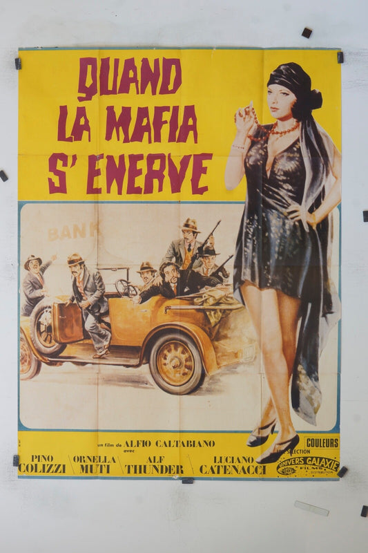 QUAND LA MAFIA S’ÉNERVE PINO COLIZZI ORIGINAL MOVIE POSTER 120X160