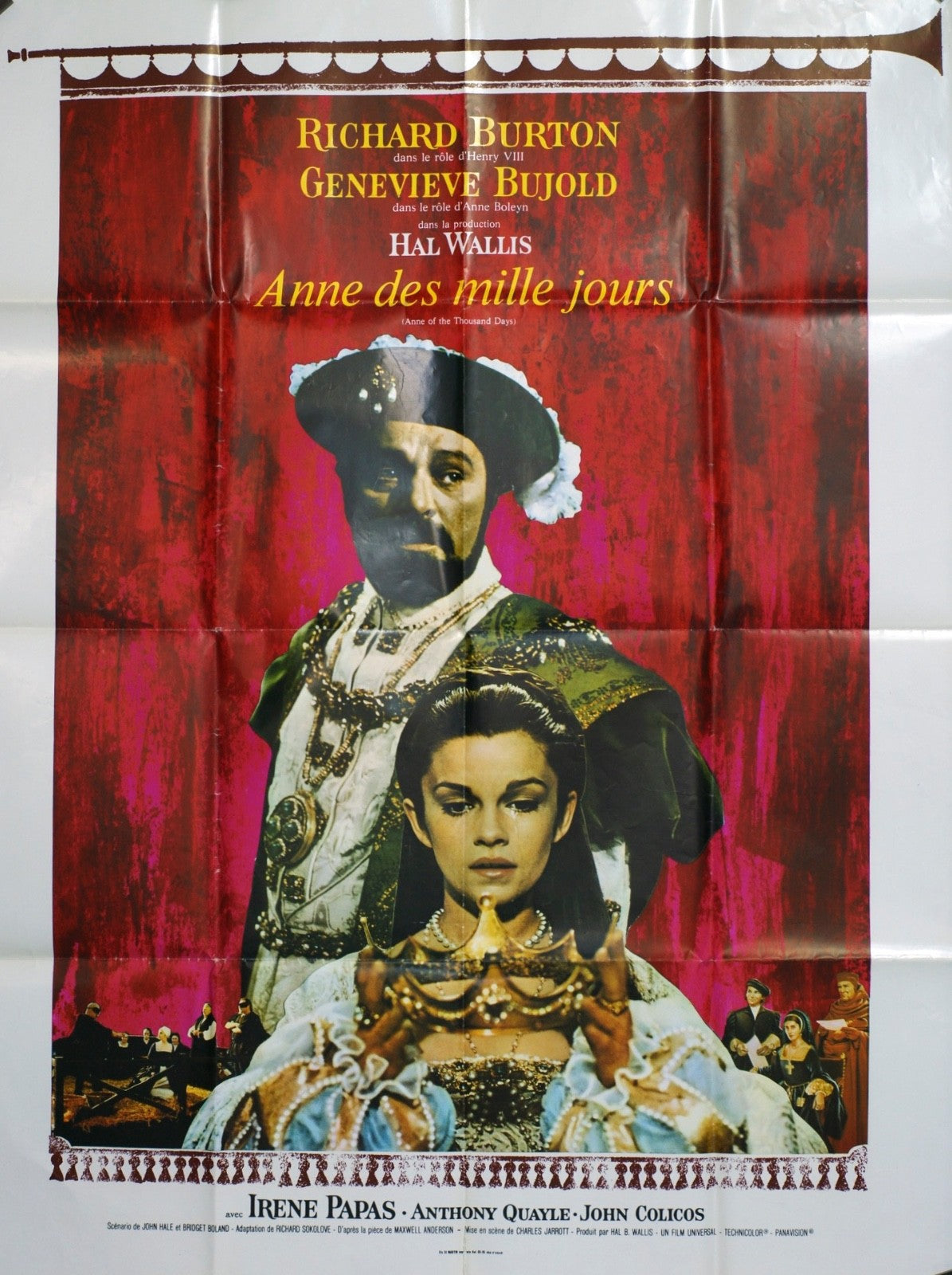 ANNE DES MILLE JOURS RICHARD BURTON movie poster ORIGINAL 120x160