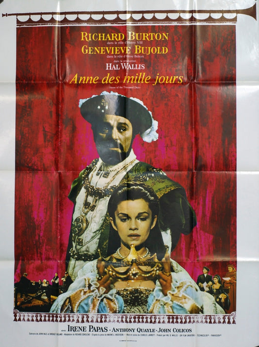 ANNE DES MILLE JOURS RICHARD BURTON movie poster ORIGINAL 120x160