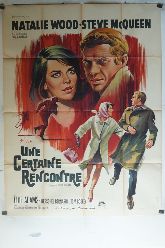 UNE CERTAINE RENCONTRE ORIGINAL MOVIE POSTER 120x160 Natalie Wood ,Steve McQueen