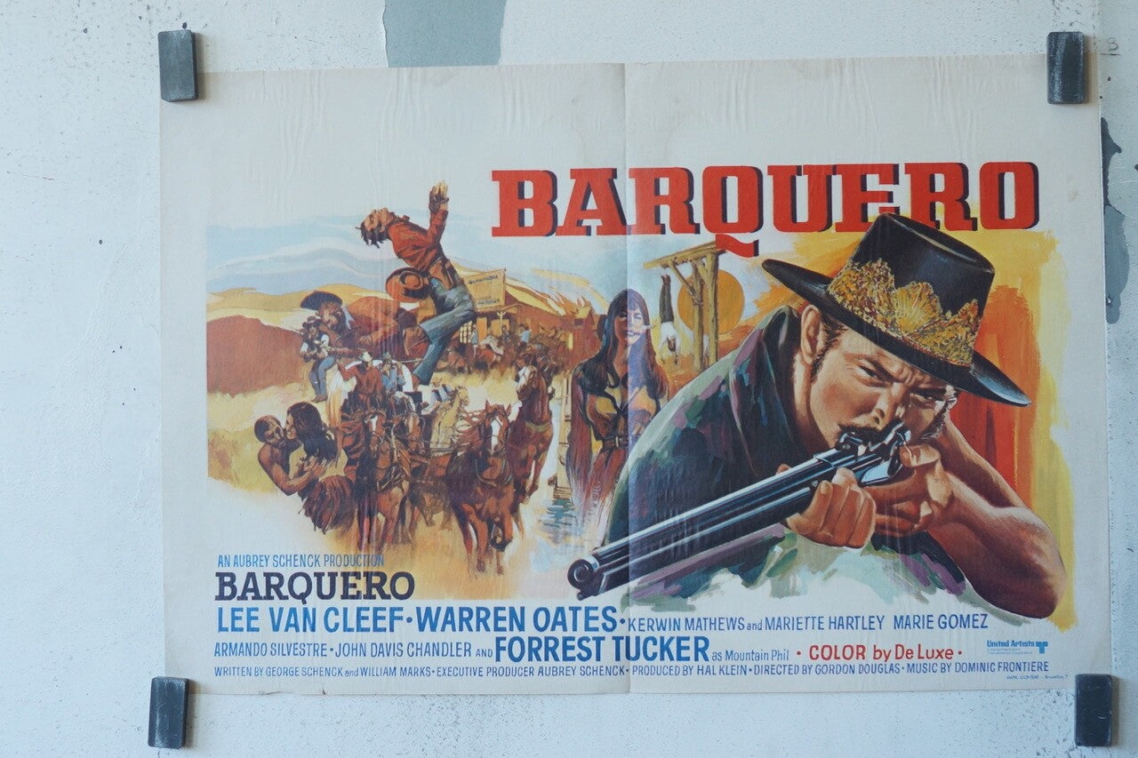 BARQUERO, MOVIE POSTER BELGIUM 35x55 LEE VAN CLEEF, WARREN OATES