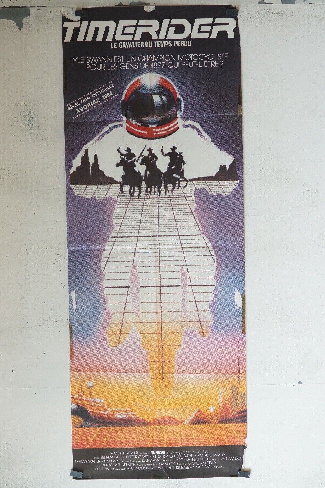 TIMERIDER MOVIE POSTER ORIGINAL 60x160 MICHEL PICCOLI