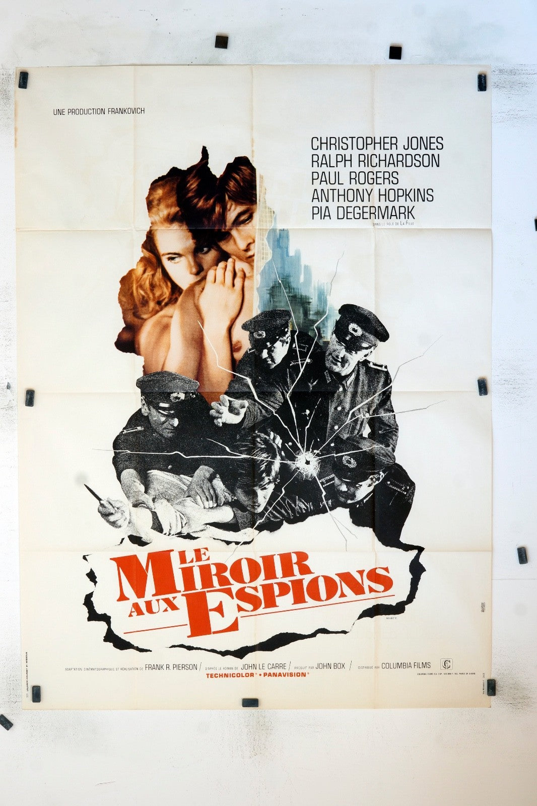 LE MIROIR AUX ESPIONS CHRISTOPHER LEE ORIGINAL MOVIE POSTER 120x160