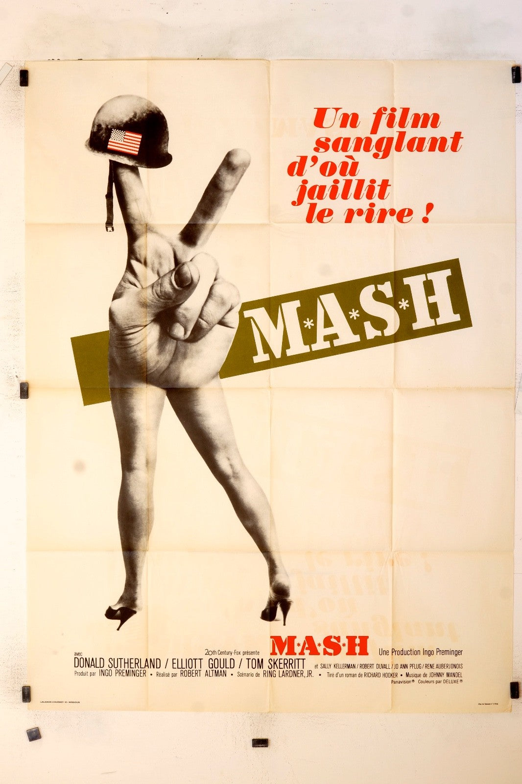 M.A.S.H DONALD SUTHERLAND MOVIE POSTER ORIGINAL (120X160)
