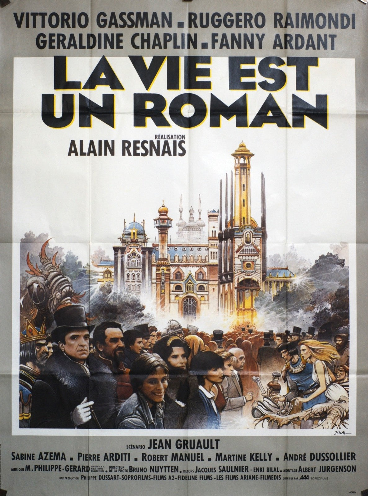 LA VIE EST UN ROMAN ALAIN RESNAIS MOVIE POSTER ORIGINAL 120x160