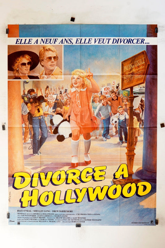 DIVORCE À HOLLYWOOD  RYAN O’NEAL MOVIE POSTER ORIGINAL, 120X160