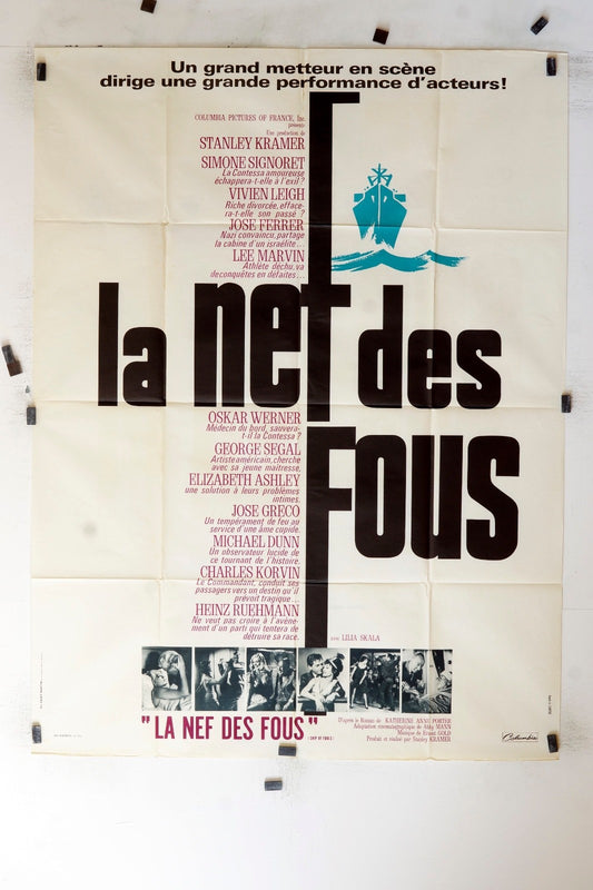 LA NEF DES FOUS STANLEY KRAMER 120x160 ORIGINAL MOVIE POSTER