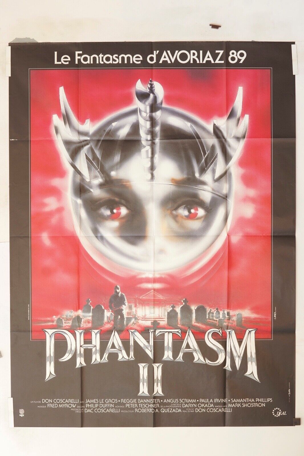 PHANTASM II – AVORIAZ 89 MOVIE POSTER ORIGINAL 120x160 JAMES LEGROS