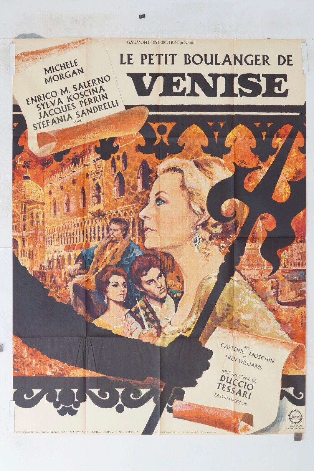 LE PETIT BOULANGER DE VENISE MOVIE POSTER ORIGINAL 120x160 MICHEL MORGAN