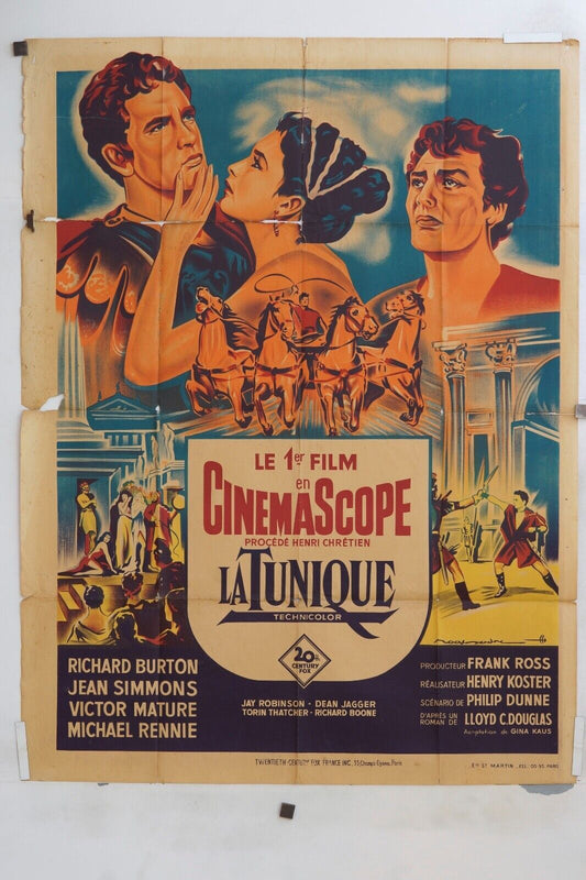 LA TUNIQUE POSTER ORIGINAL 120x160 RICHARD BURTON