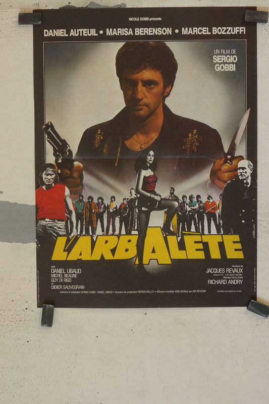 L’ARBALÈTE MOVIE POSTER ORIGINAL (60X80) DANIEL AUTEUIL – MARISA BERENSON