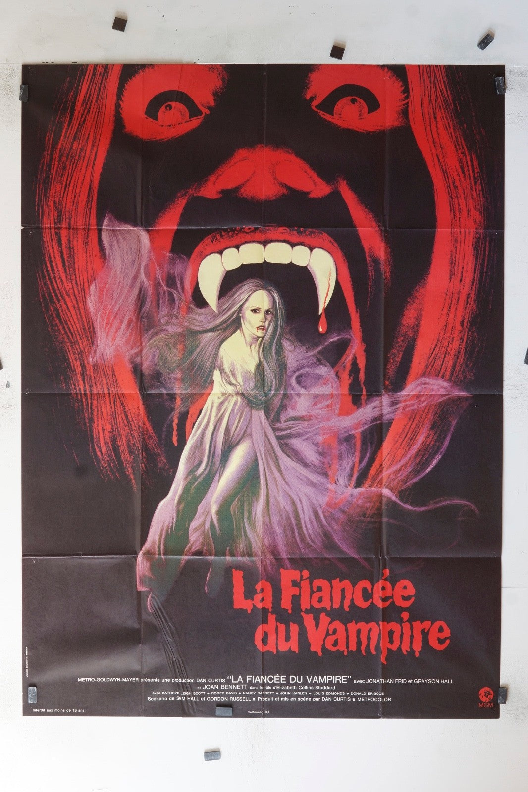 LA FIANCÉE DU VAMPIRE JOAN BENNETT MOVIE POSTER ORIGINAL 120x160