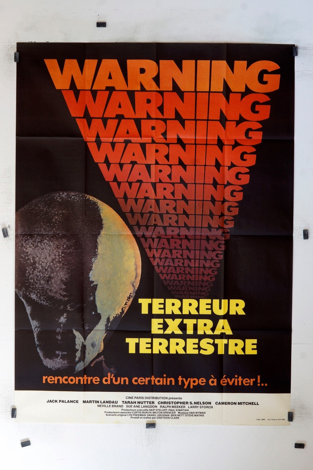 TERREUR EXTRA TERRESTRE JACK PALANCE ORIGINAL MOVIE POSTER 120x160