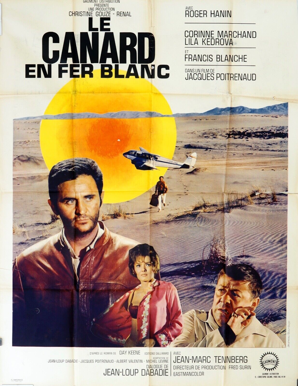 LE CANARD EN FER BLANC ! MOVIE POSTER ORIGINAL 120x160 ROGER HANIN