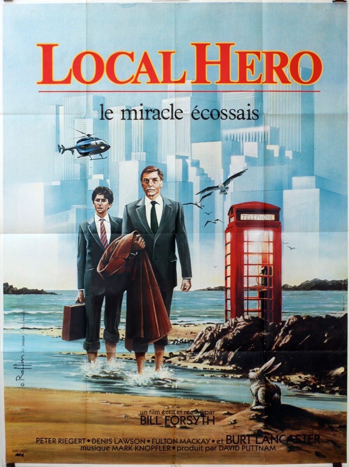 LOCAL HERO « LE MIRACLE ECOSSAIS” ORIGINAL MOVIE POSTER 120x160 PETER RIEGERT