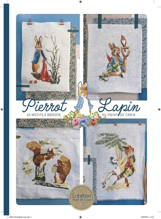 Pierrot-Lapin n°2 au point de croix FRENCH VERSION CROSS STITCH MAGAZINE