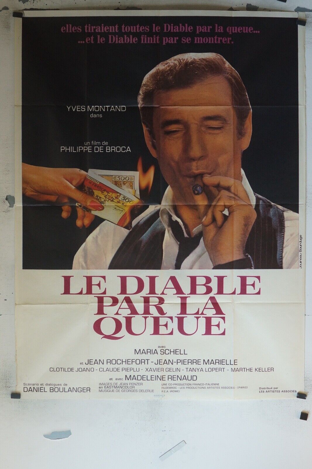 LE DIABLE PAR LA QUEUE ORIGINAL 120x160 YVES MONTANT