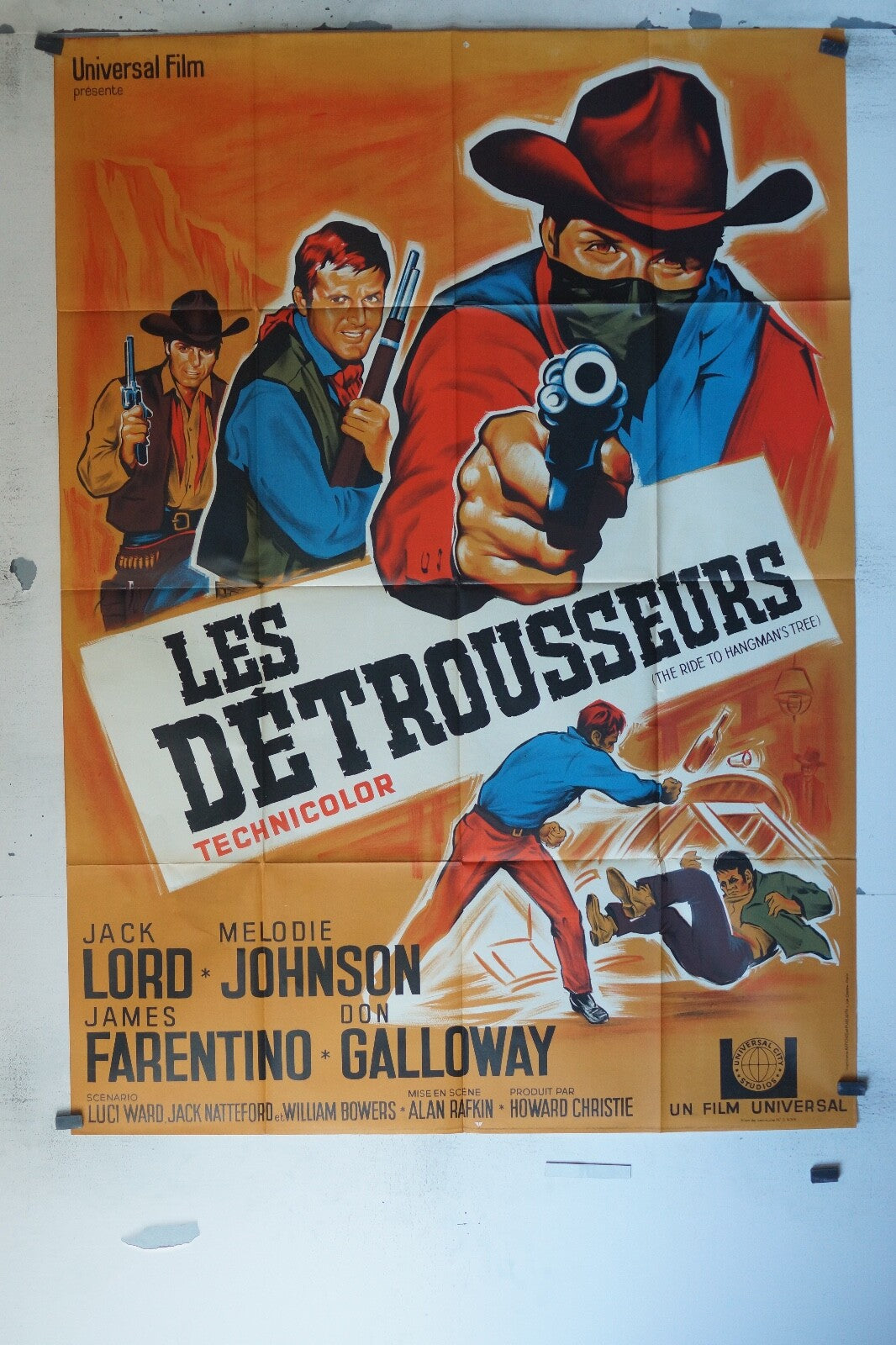 LES DÉTROUSSEURS MOVIE ORIGINAL POSTER 120x160 JACK LORD – MÉLODIE JOHNSON