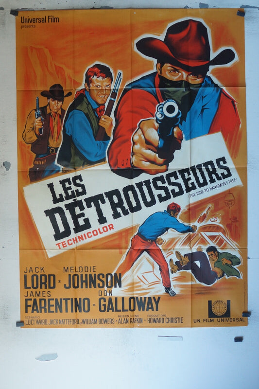 LES DÉTROUSSEURS MOVIE ORIGINAL POSTER 120x160 JACK LORD – MÉLODIE JOHNSON