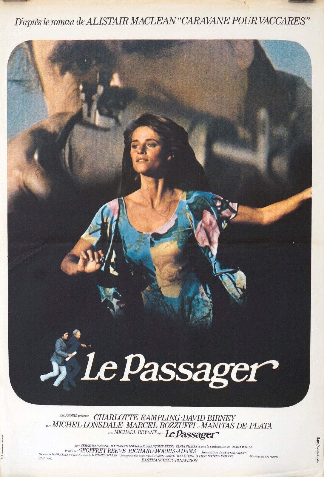 LE PASSAGER ORIGINAL MOVIE POSTER 120x160 CHARLOTTE RAMPLING