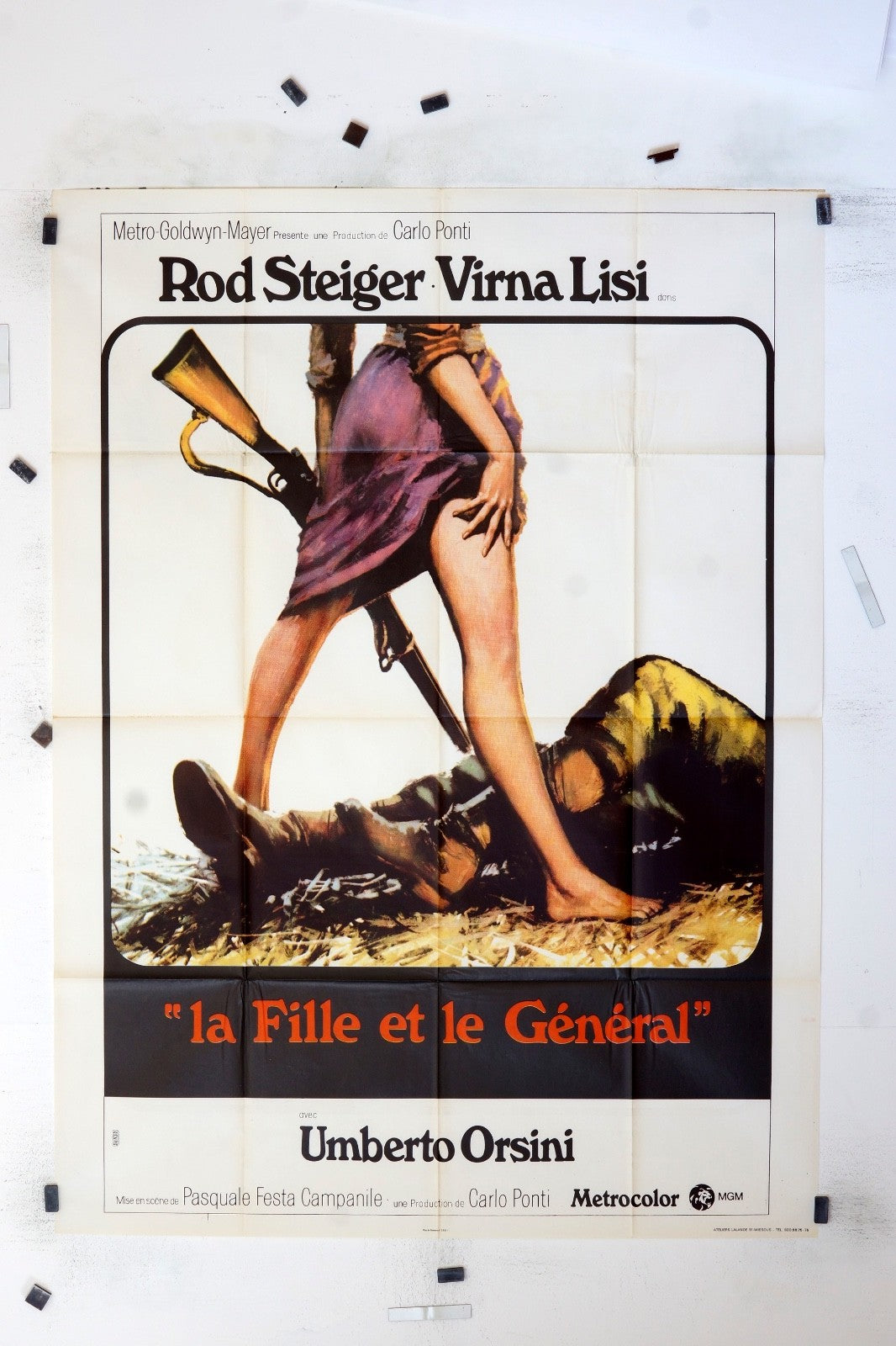 LA FILLE ET LE GÉNÉRAL UMBERTO ORSINI MOVIE POSTER ORIGINAL (120X160)