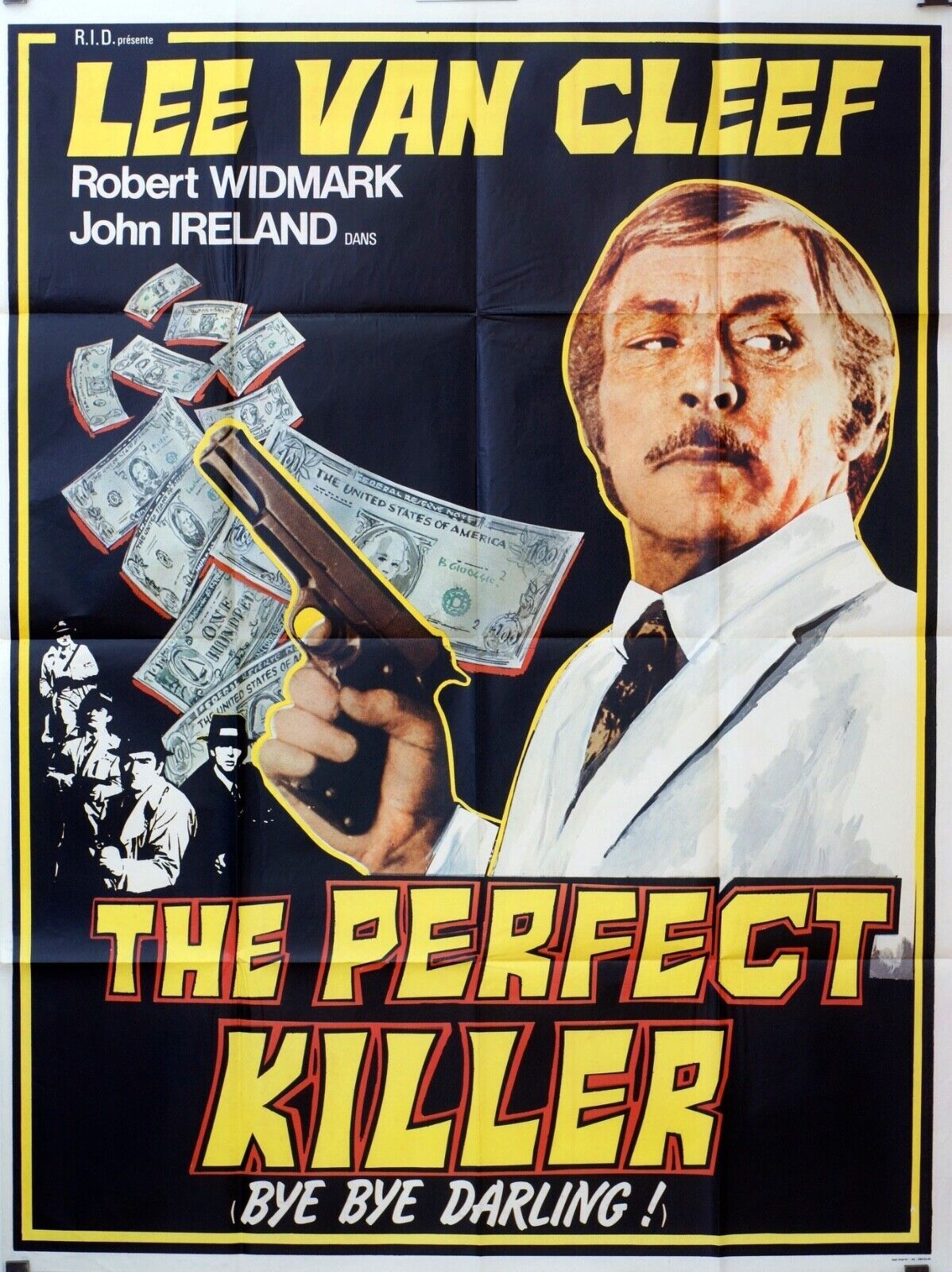 THE PERFECT KILLER ORIGINAL MOVIE POSTER 120x160 LEE VAN CLEEF