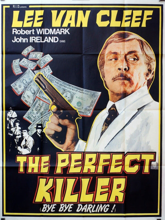 THE PERFECT KILLER ORIGINAL MOVIE POSTER 120x160 LEE VAN CLEEF