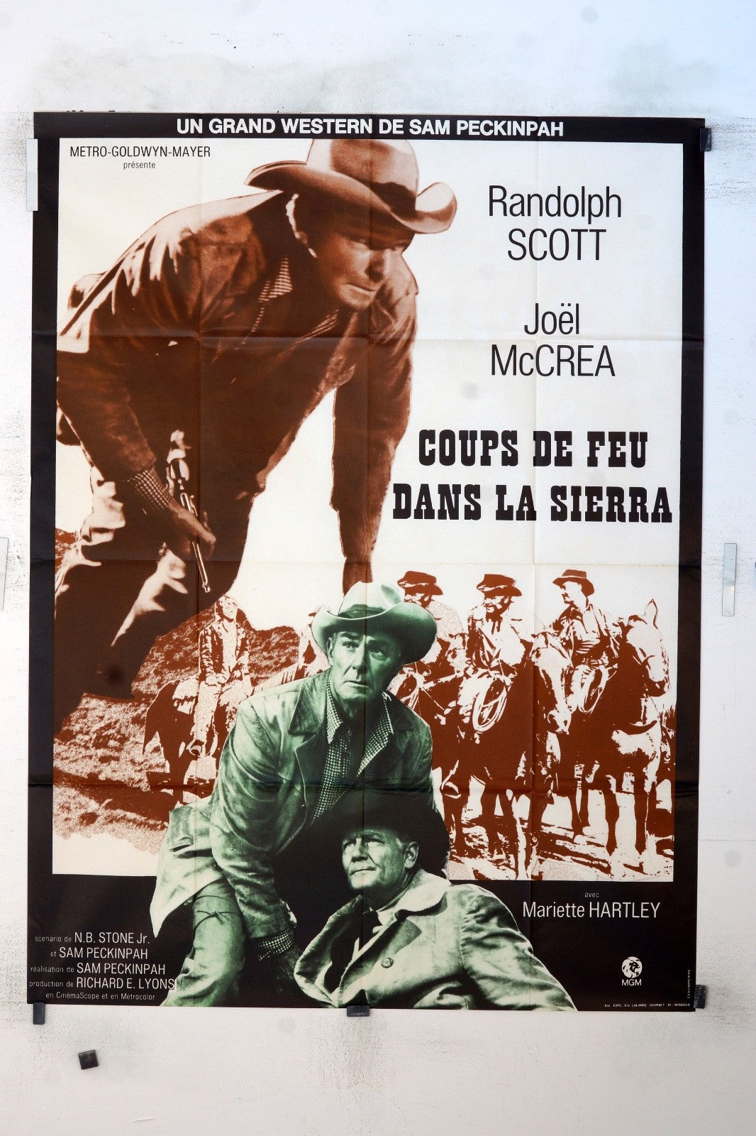 COUP DE FEU RANDOLPH SCOTT MOVIE POSTER ORIGINAL 120x160