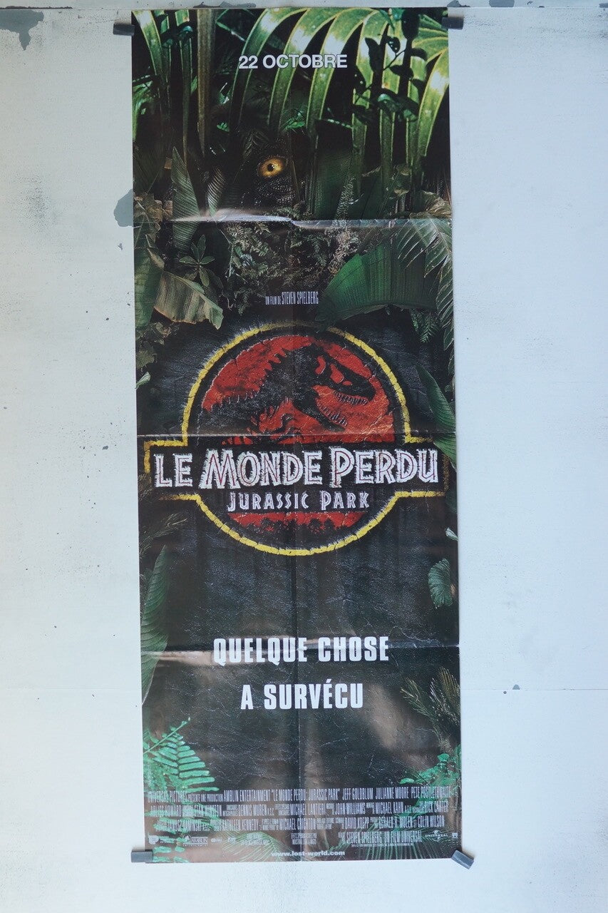 LE MONDE PERDU DE JURASSIC PARK POSTER ORIGINAL 60x160 STEVEN SPIELBERG