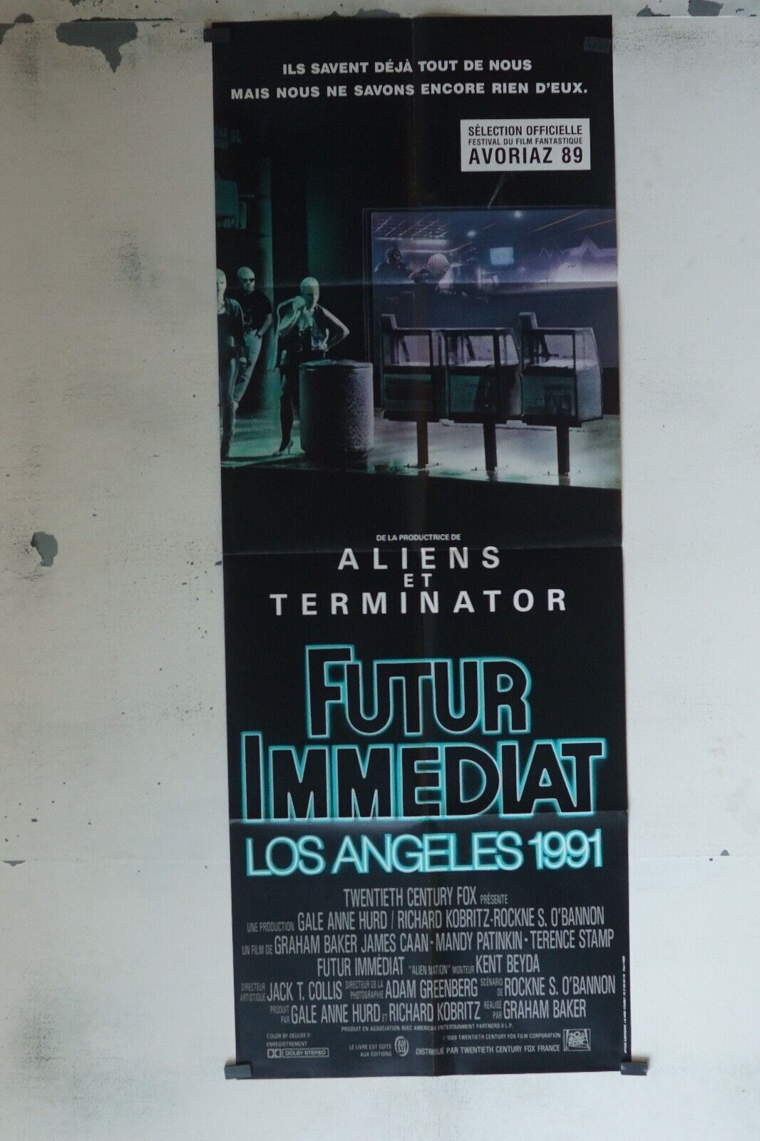 FUTUR IMMEDIAT 60x160 ORIGINAL POSTER JAMES CAAN