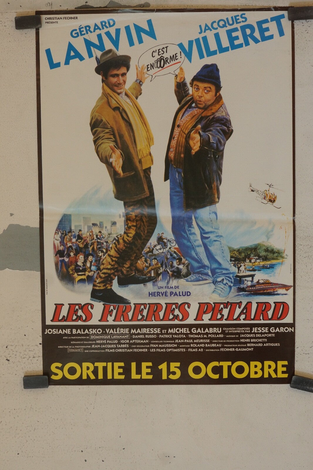 LES FRÈRES PÉTARD ORIGINAL 40x60 GERARD LANVIN, JACQUES VILLERET
