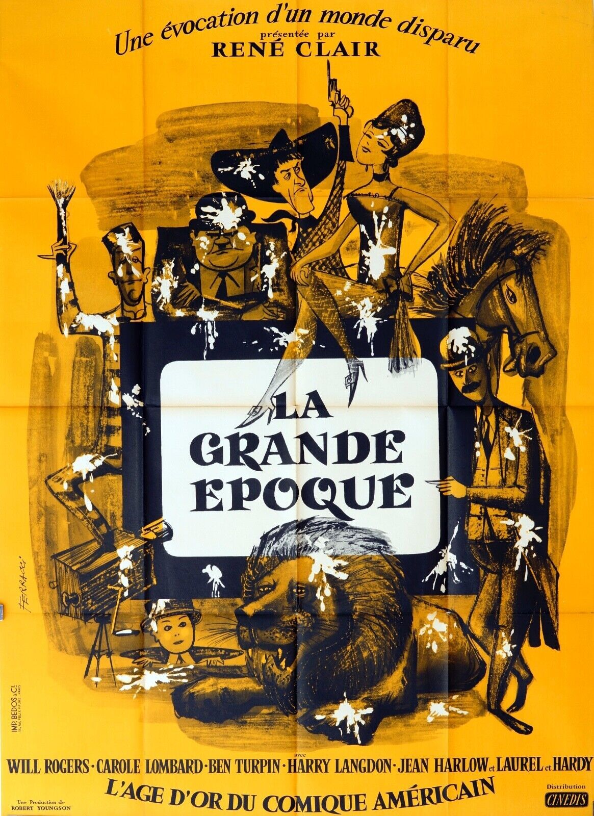 LA GRANDE ÉPOQUE MOVIE POSTER ORIGINAL 120x160 WILL ROGERS