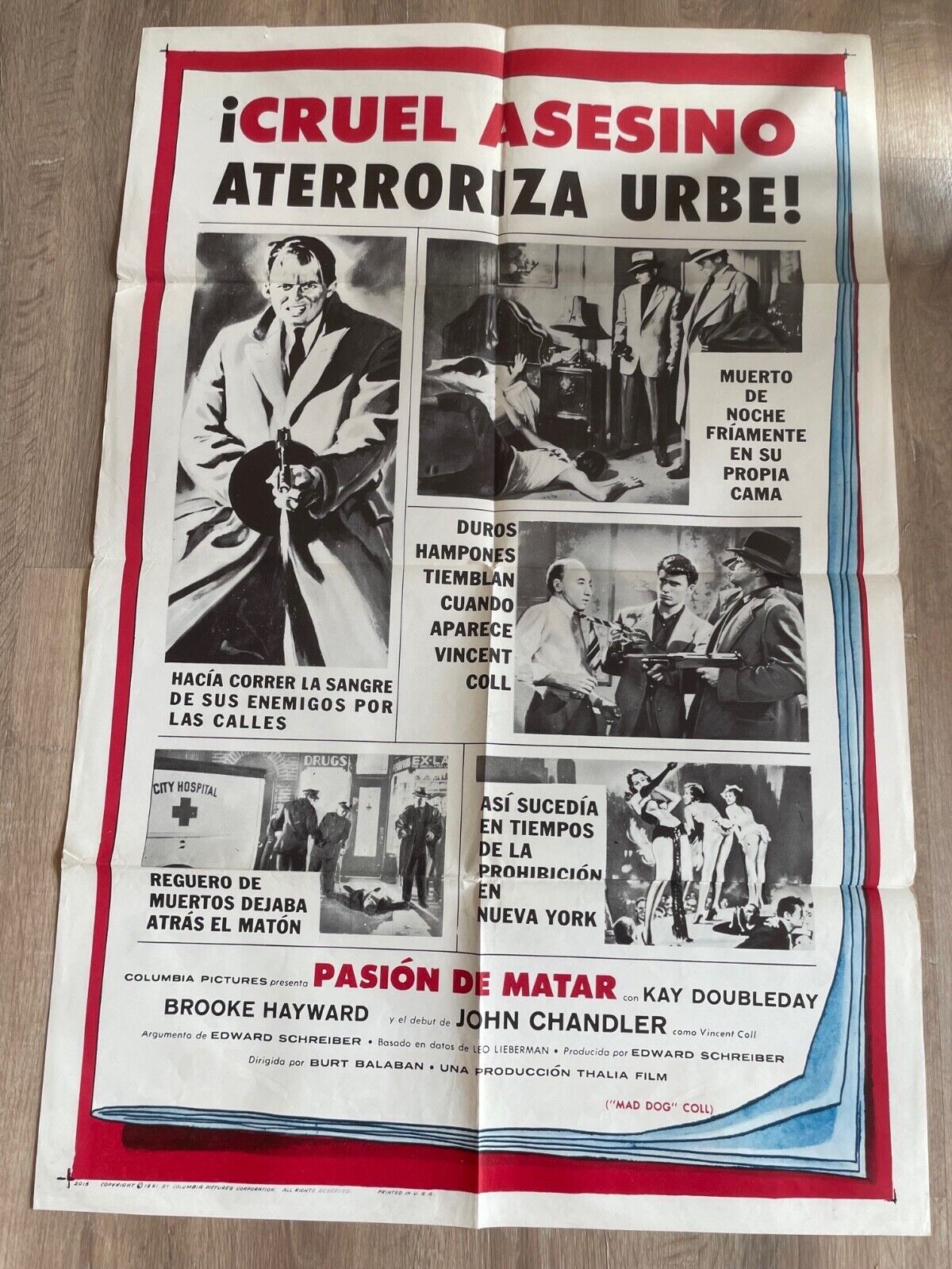 PASION DE MATAR ORIGINAL VINTAGE  (70X100) BROOKE HAYWARD