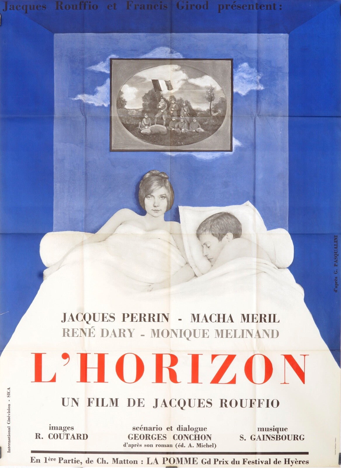 L’HORIZON  MOVIE POSTER ORIGINAL (120X160)  JACQUES PERRIN