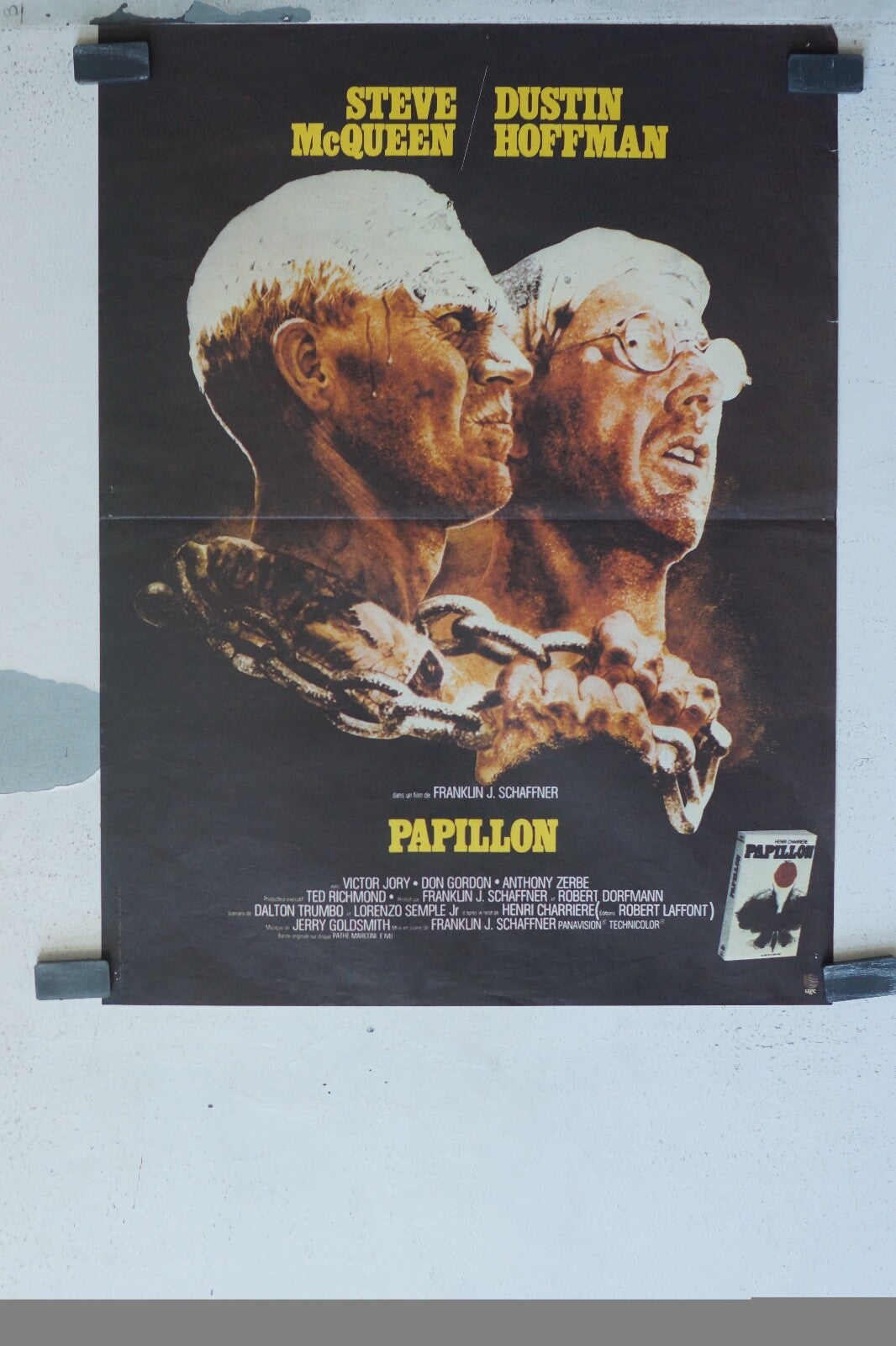 PAPILLON ORIGINAL 40x60 STEVE MC QUEEN – DUSTIN HOFFMAN