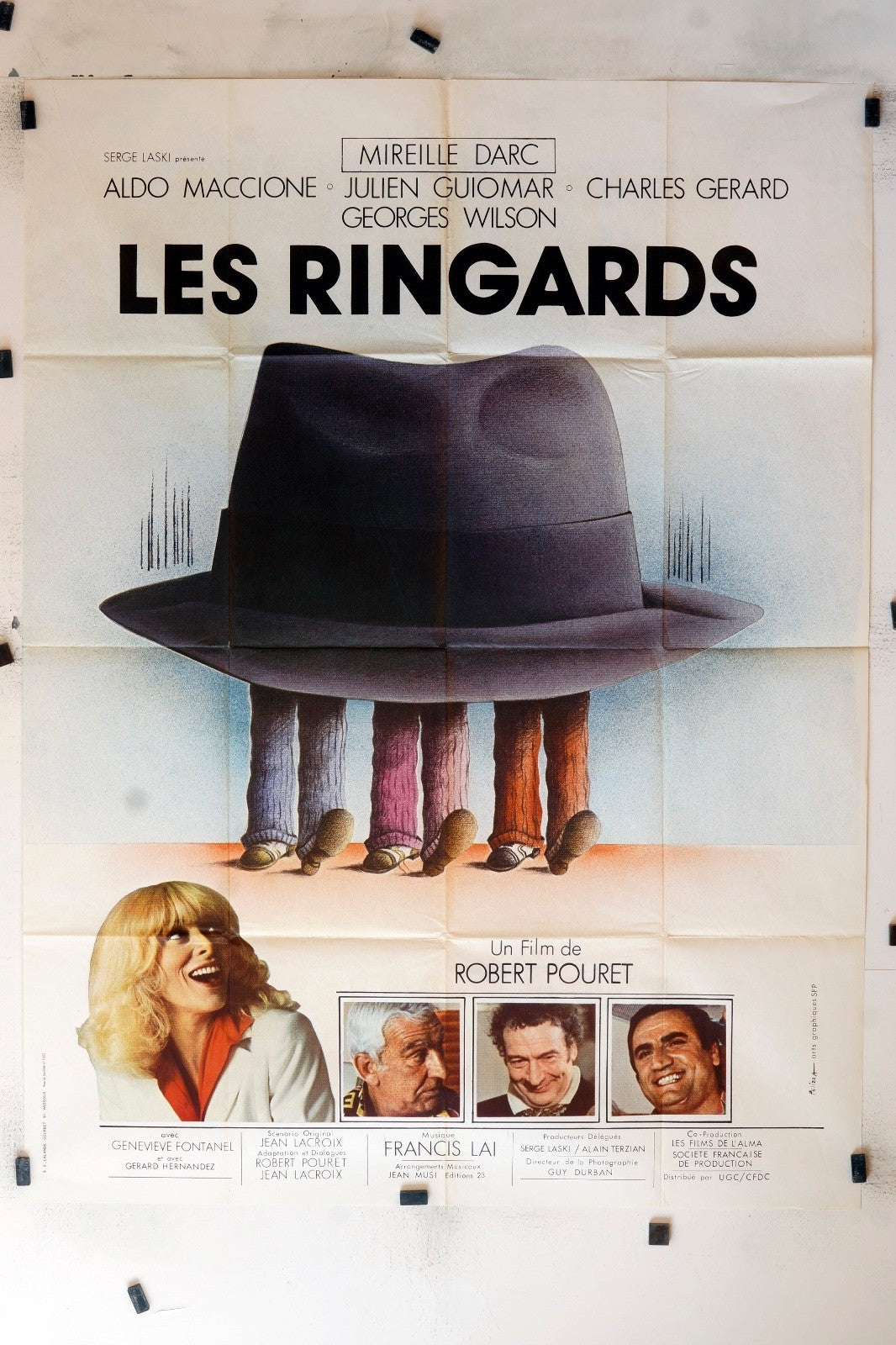 LES RINGARDS ALDO MACCIONE 120x160 MOVIE POSTER ORIGINAL