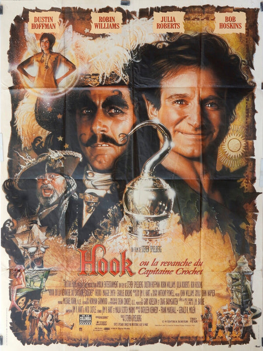 HOOK OU LA REVANCHE DU CAPITAINE CROCHET movie poster original (120x160) HOFFMAN