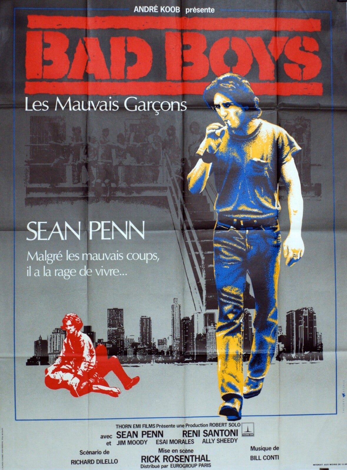 BAD BOYS MOVIE POSTER ORIGINAL 120x160 SEAN PENN