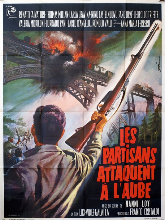 LES PARTISANS ATTAQUENT À L’AUBE MOVIE POSTER ORIGINAL  (120X160)