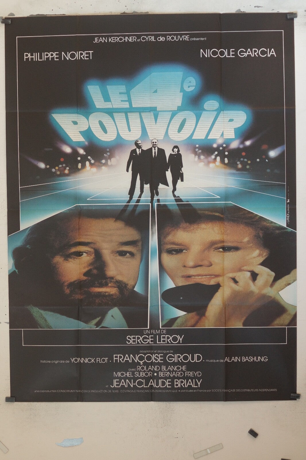 LE 4 EME POUVOIR POSTER ORIGINAL 120x160 FRANCOISE GIROUD ROLAND BLANCHE