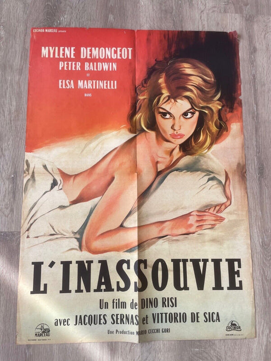 L’INASSOUVIE MOVIE POSTER ORIGINAL 60x80 MYLÈNE DEMONGEOT