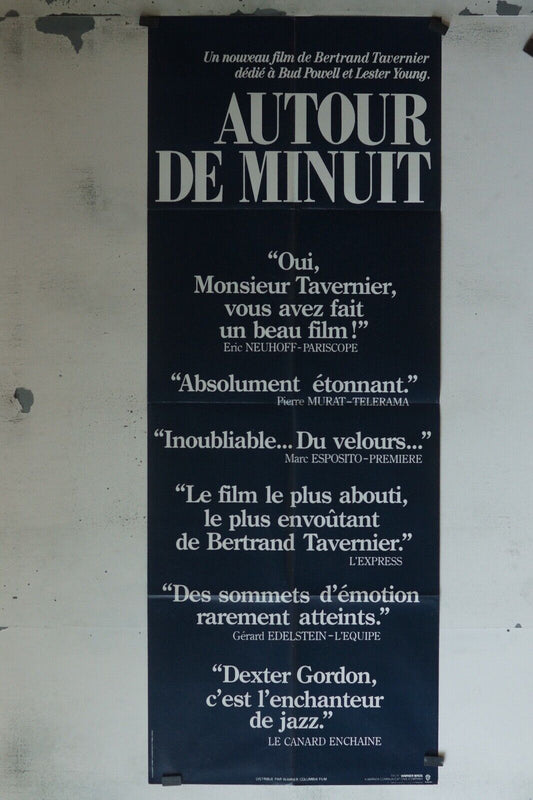 AUTOUR DE MINUIT MOVIE POSTER ORIGINAL 60x160